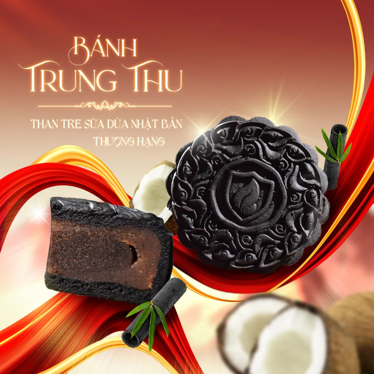 Bánh Trung Thu doanh nghiệp — Bánh Than Tre Sữa Dừa