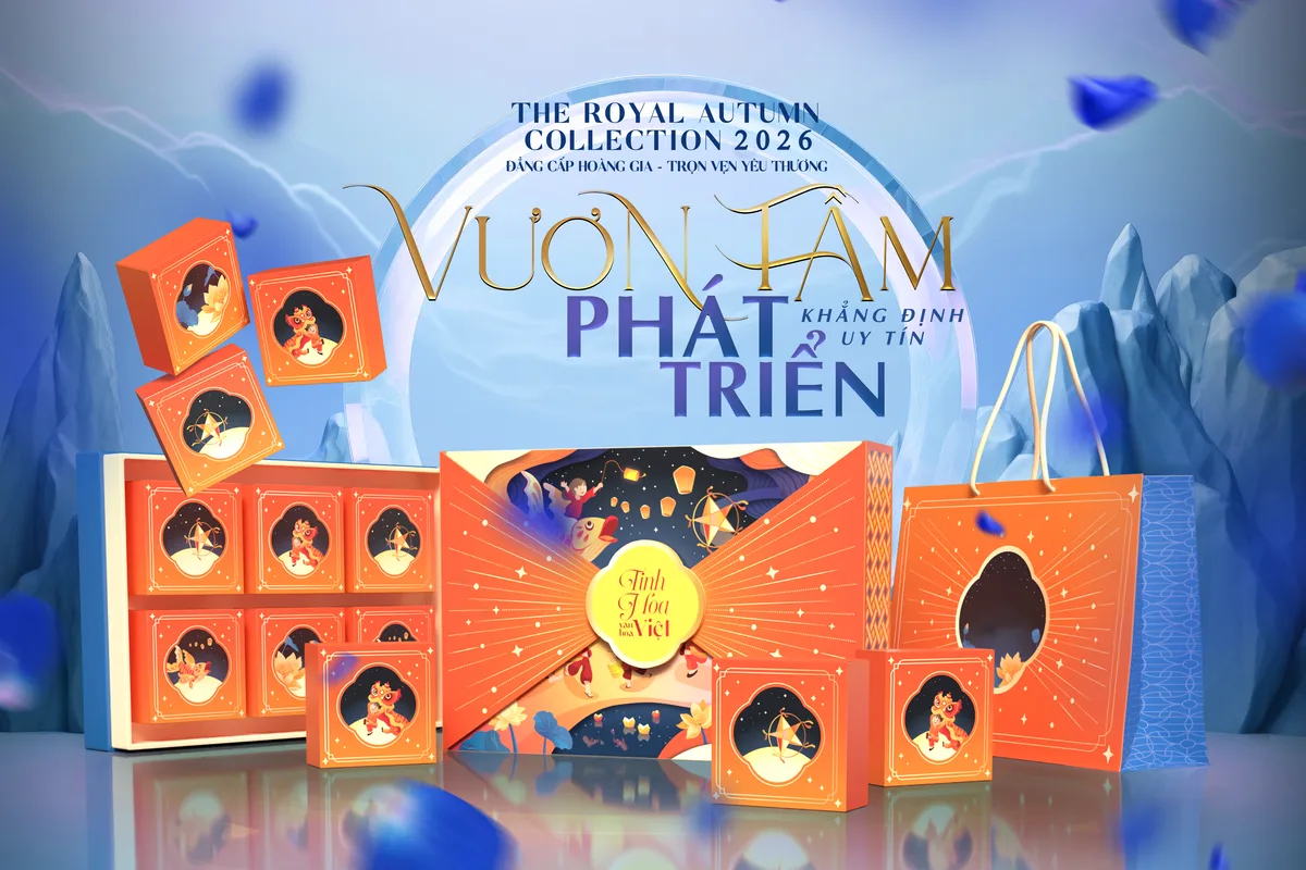 Hộp quà Trung Thu doanh nghiệp — Tinh Hoa Sắc Việt — Set 2