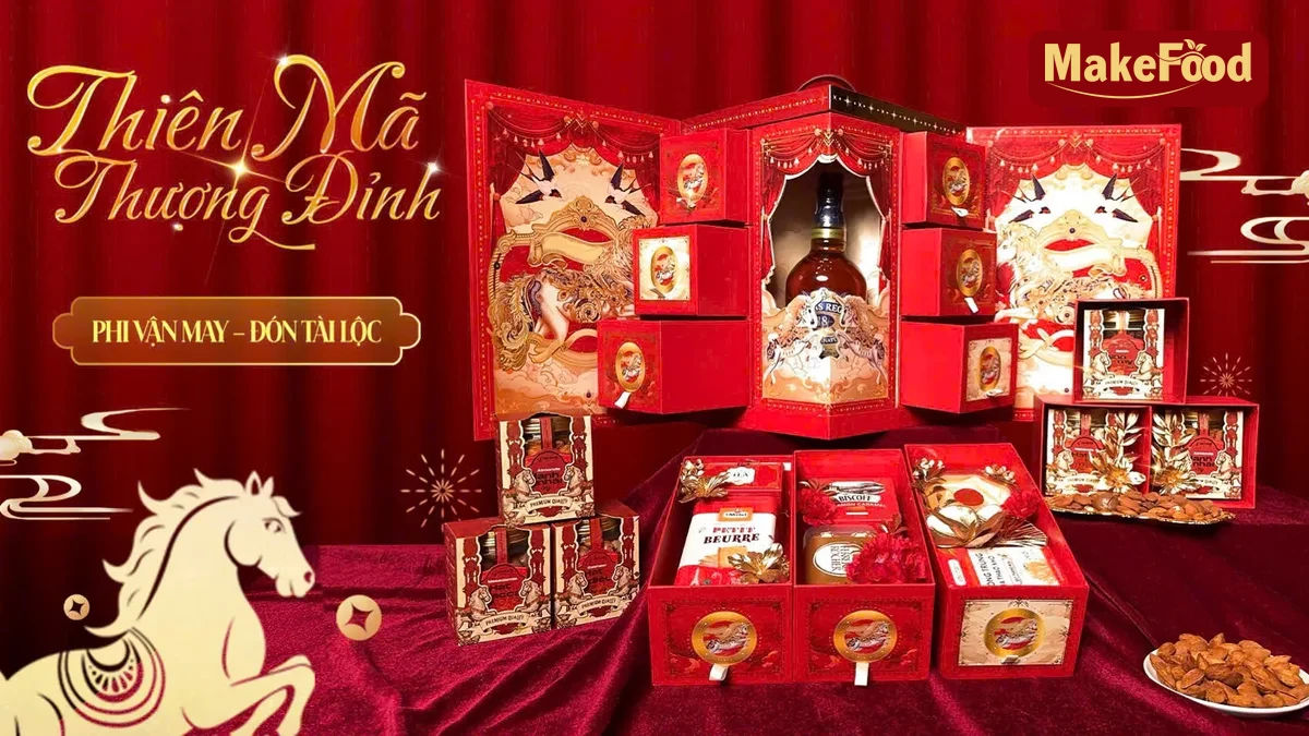 Set quà Tết doanh nghiệp cao cấp MakeFood in logo