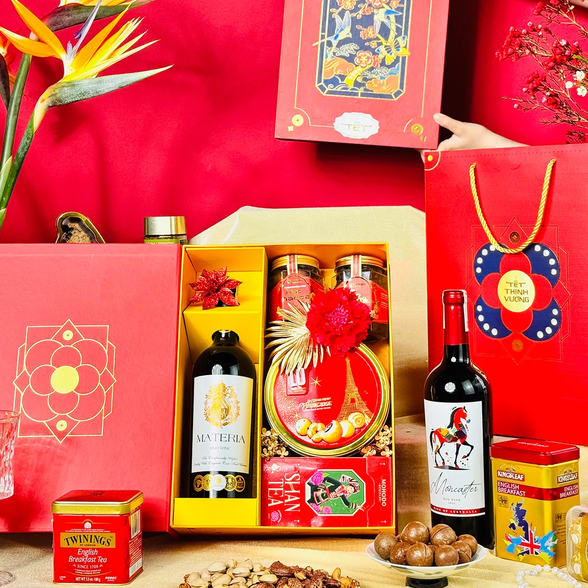 Hộp quà Tết doanh nghiệp — Set Quà Tết Thịnh Vượng 2 — Mã MF549